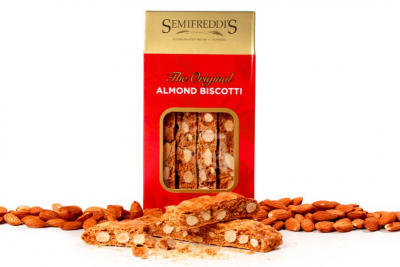 Photo of packaging for almond biscotti