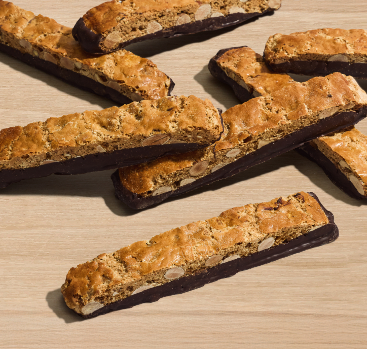 chocolate dipped biscotti