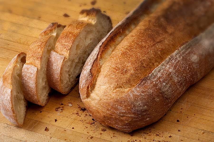 Photo of a sweet batard bread loaf